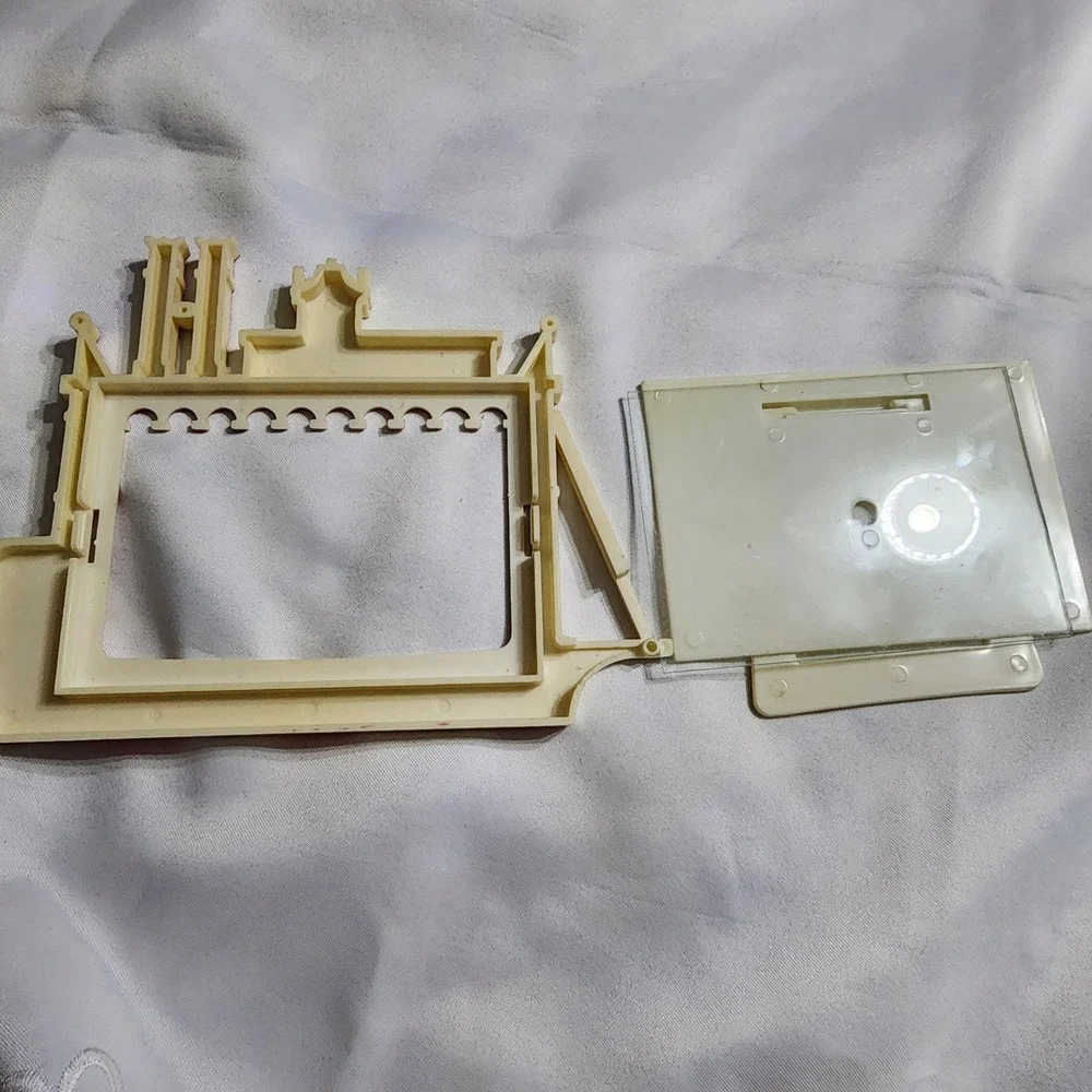 Vintage Pink Steamboat Riverboat Plastic Picture Frame Kawaii Retro Decor